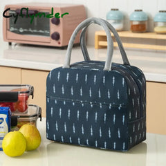 Portable Lunch Bag Thermal Insulated Box Tote Cooler Handbag Bento Pouch Picnic Dinner Container