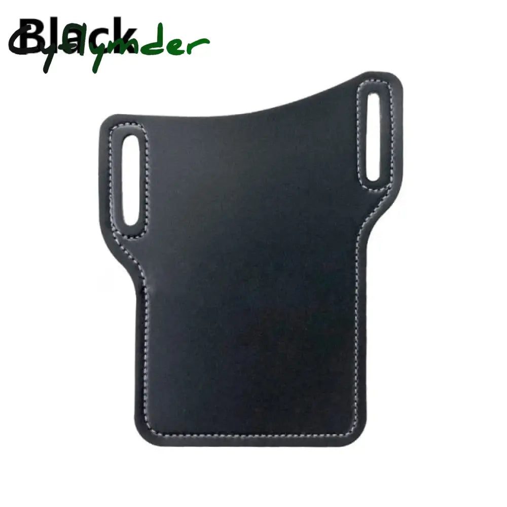 Portable Waist Bag Phone Pouch Attached Belt Plastic Men’s Wallets Imitation Leather Pocket