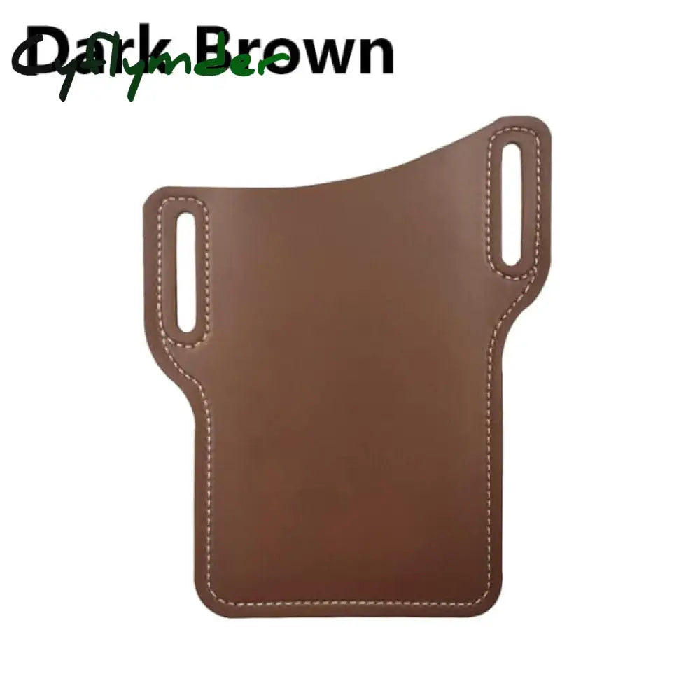 Portable Waist Bag Phone Pouch Attached Belt Plastic Men’s Wallets Imitation Leather Pocket