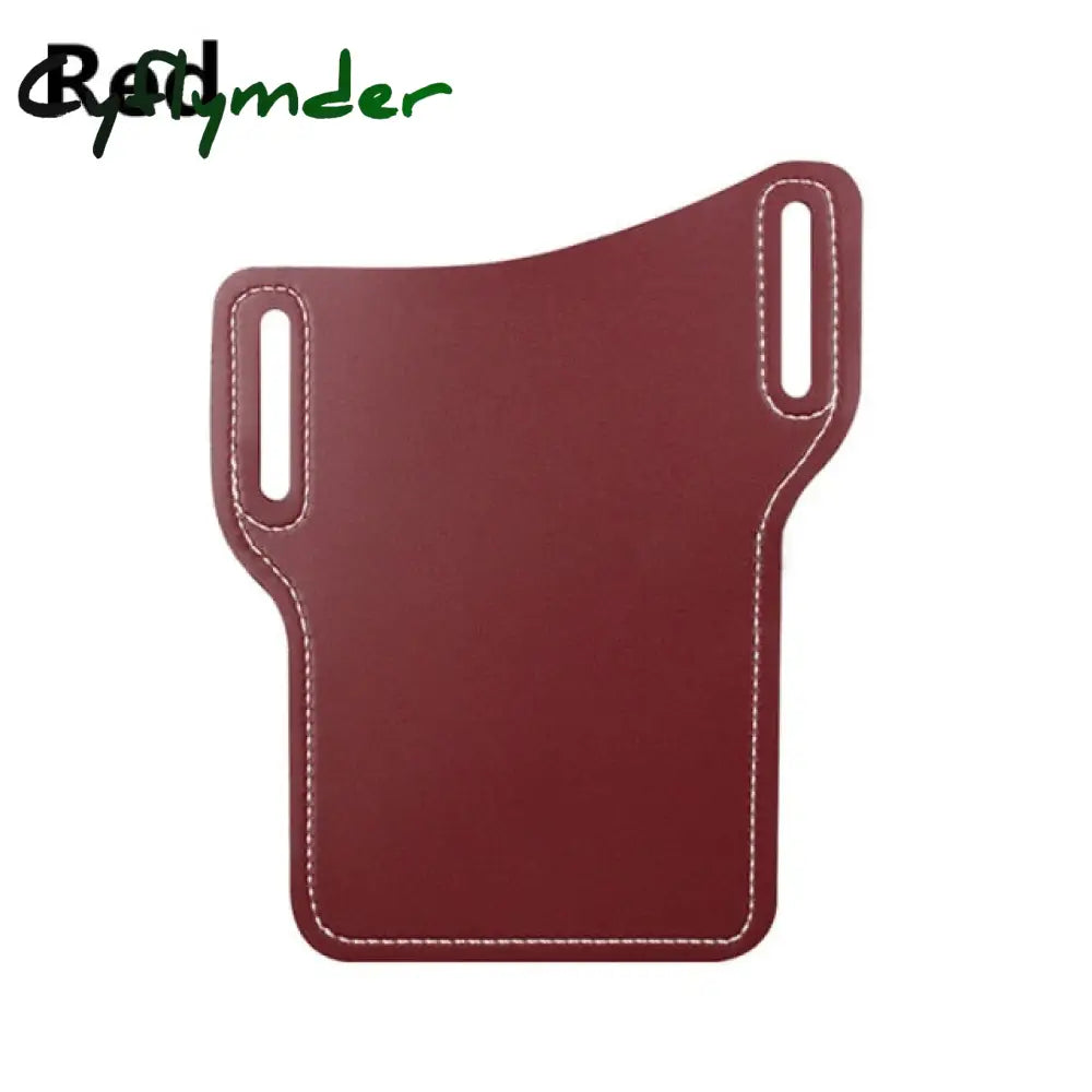 Portable Waist Bag Phone Pouch Attached Belt Plastic Men’s Wallets Imitation Leather Pocket