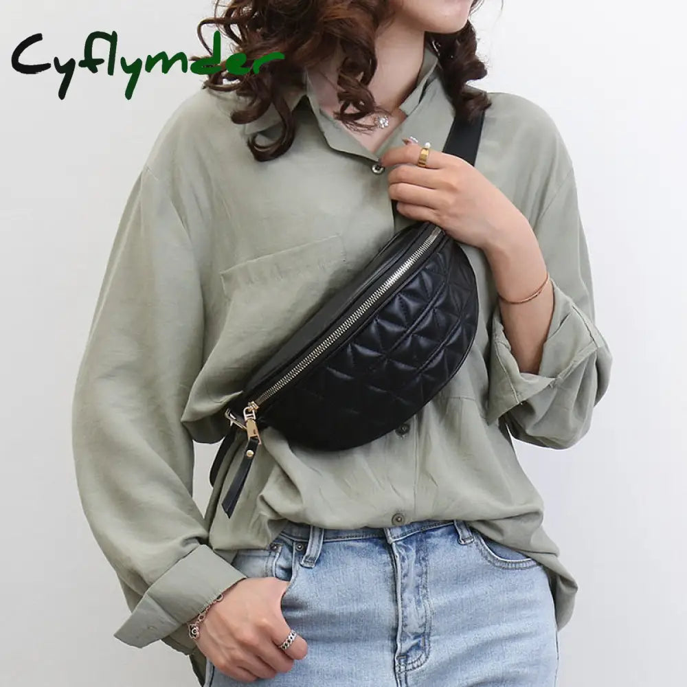 Pu Leather Fanny Packs For Women Solid Color Small Summer Fashion Waist Female Phone Purses Ladies