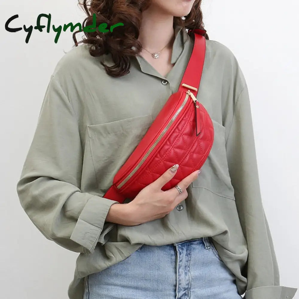 Pu Leather Fanny Packs For Women Solid Color Small Summer Fashion Waist Female Phone Purses Ladies