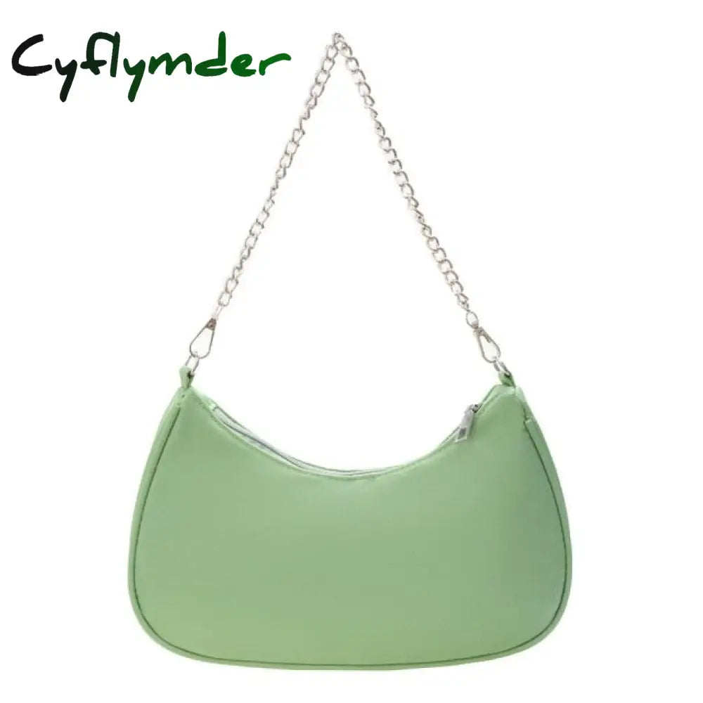 Pu Leather Fashion Handbag Women Underarm Bag Retro Solid Color Ladies Baguette Handbags Design