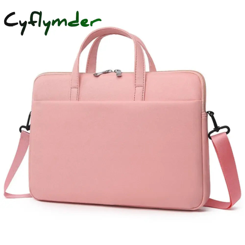 Pu Leather Laptop Bag 13 14 15.6 Handbag For Macbook Air Pro 15 16 Women Shoulder Briefcase