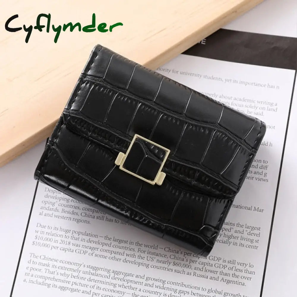 Retro Crocodile Card Holder Pattern Wallet Multifunctional Credit Case Fashion Pu Clutch Coin Purse