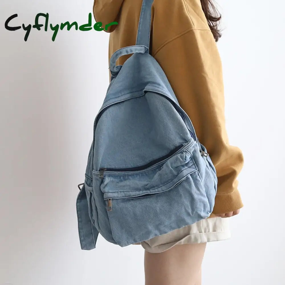 Retro Distressed Canvas Gray Backpack Boy Girl Cute College Female Book Travel Backpacks Cool