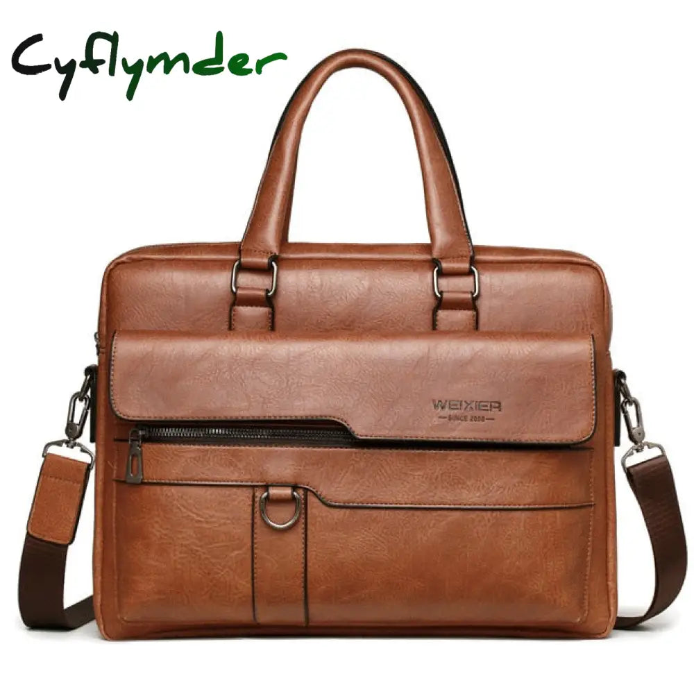 Retro Men Pu Leather Black Briefcase Business Handbags Male Vintage Shoulder Messenger Bag Large