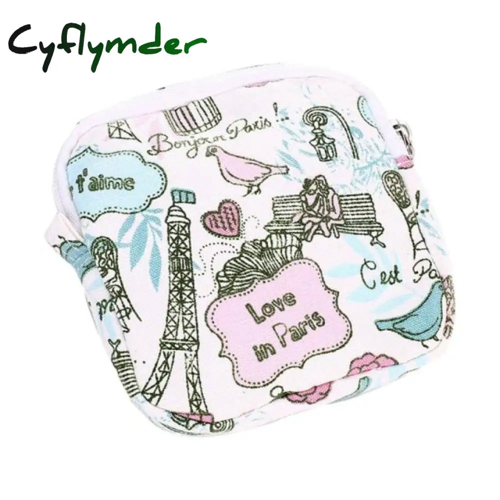 Sanitary Bag Napkin Towel Storage Organizer Credit Card Holder Pad Pouch Household Organization 7