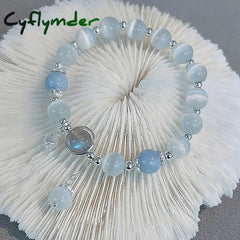 Sea Blue Treasure Moonlight Crystal Bracelet