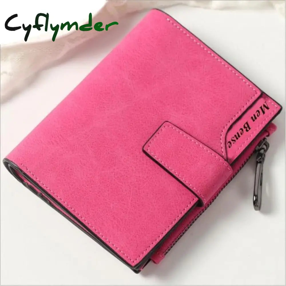 Short Wallet Women’s Leather Genuine Small Zip Purse Coin Sac Femme Luxury Brand Porte Feuille