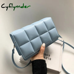 Solid Color Fashion Shoulder Handbags Female Travel Cross Body Bag Weave Small Pu Leather Flap