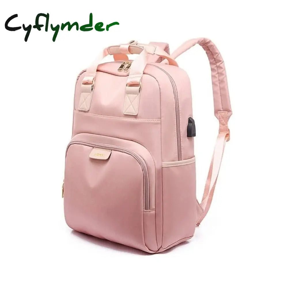 Stylish Waterproof Laptop Backpack 15.6 Women Fashion For Girls Black Female Large Bag 13 13.3 14