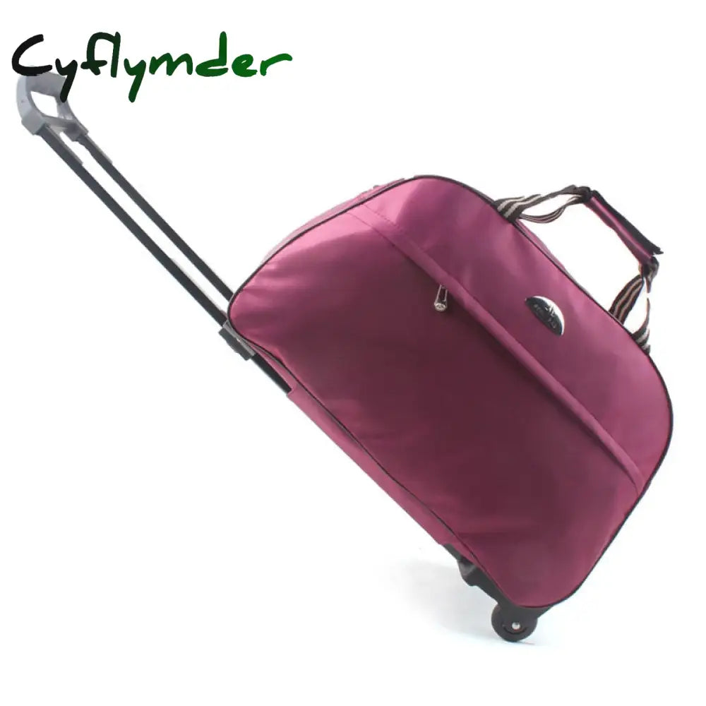 Suitcase And Travel Bags Wheels New Waterproof Large Capacity Carry On Luggage Trolley Handbag