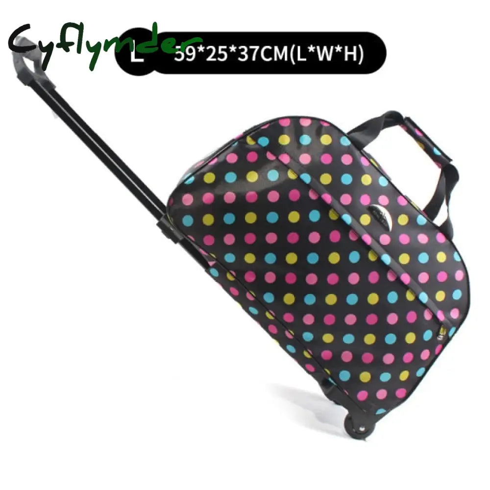 Suitcase And Travel Bags Wheels New Waterproof Large Capacity Carry On Luggage Trolley Handbag