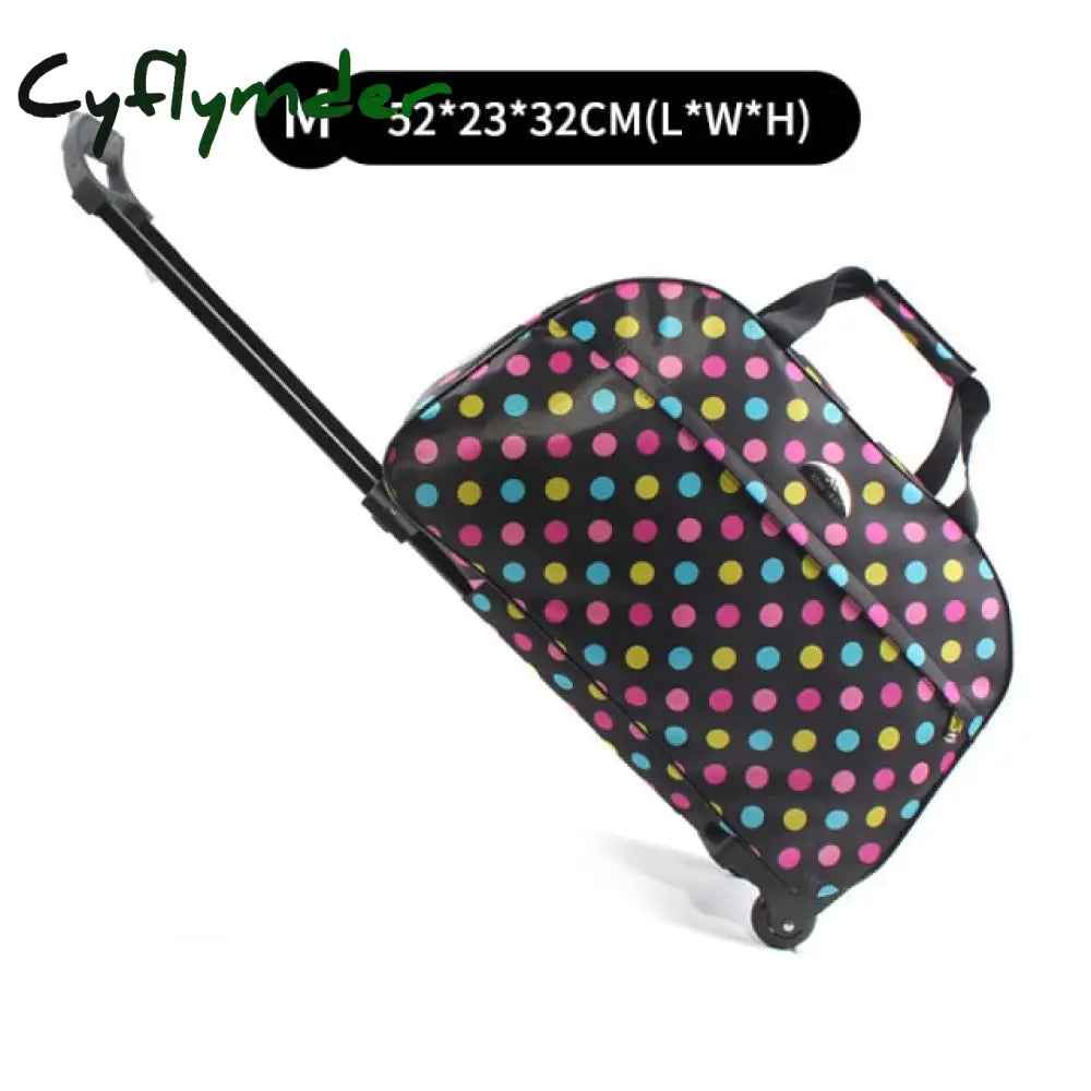 Suitcase And Travel Bags Wheels New Waterproof Large Capacity Carry On Luggage Trolley Handbag