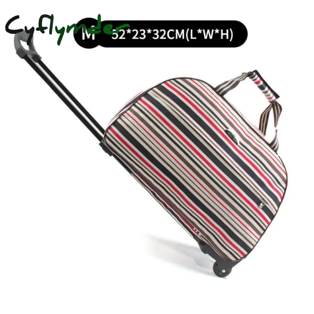 Suitcase And Travel Bags Wheels New Waterproof Large Capacity Carry On Luggage Trolley Handbag