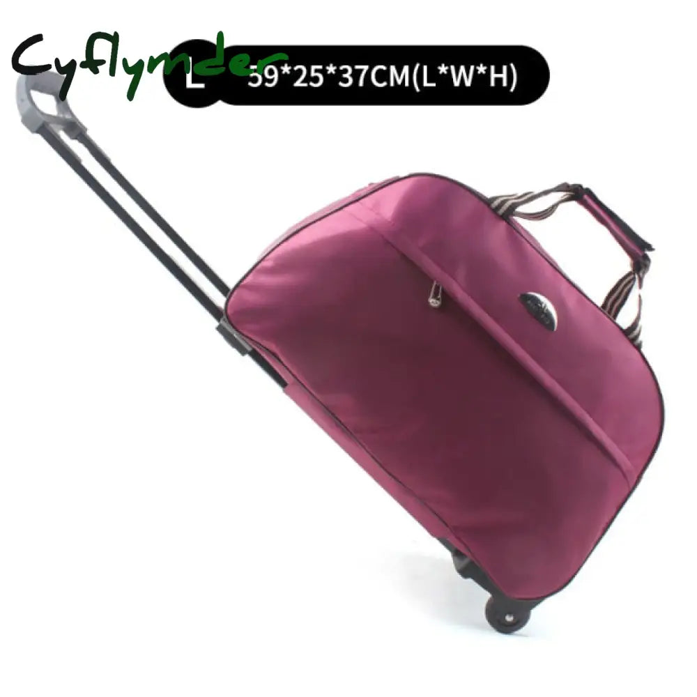 Suitcase And Travel Bags Wheels New Waterproof Large Capacity Carry On Luggage Trolley Handbag