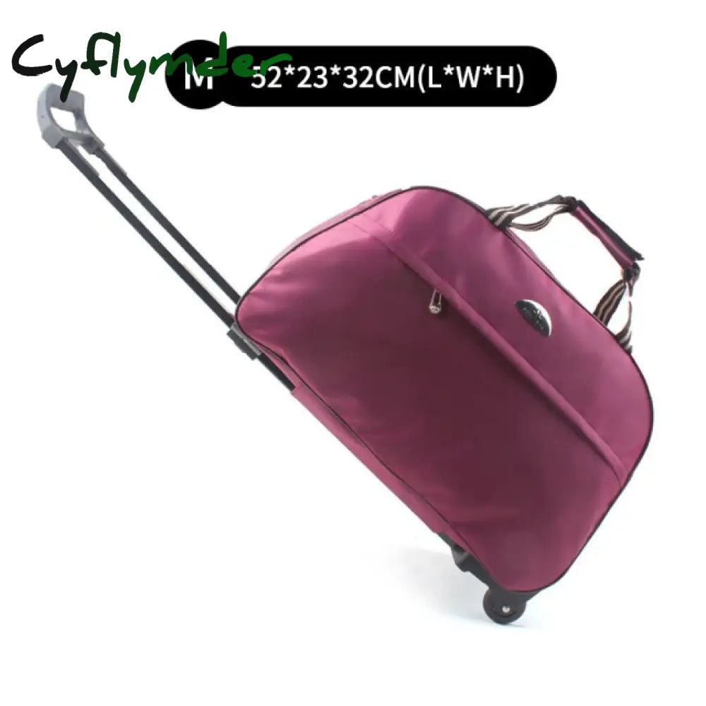 Suitcase And Travel Bags Wheels New Waterproof Large Capacity Carry On Luggage Trolley Handbag