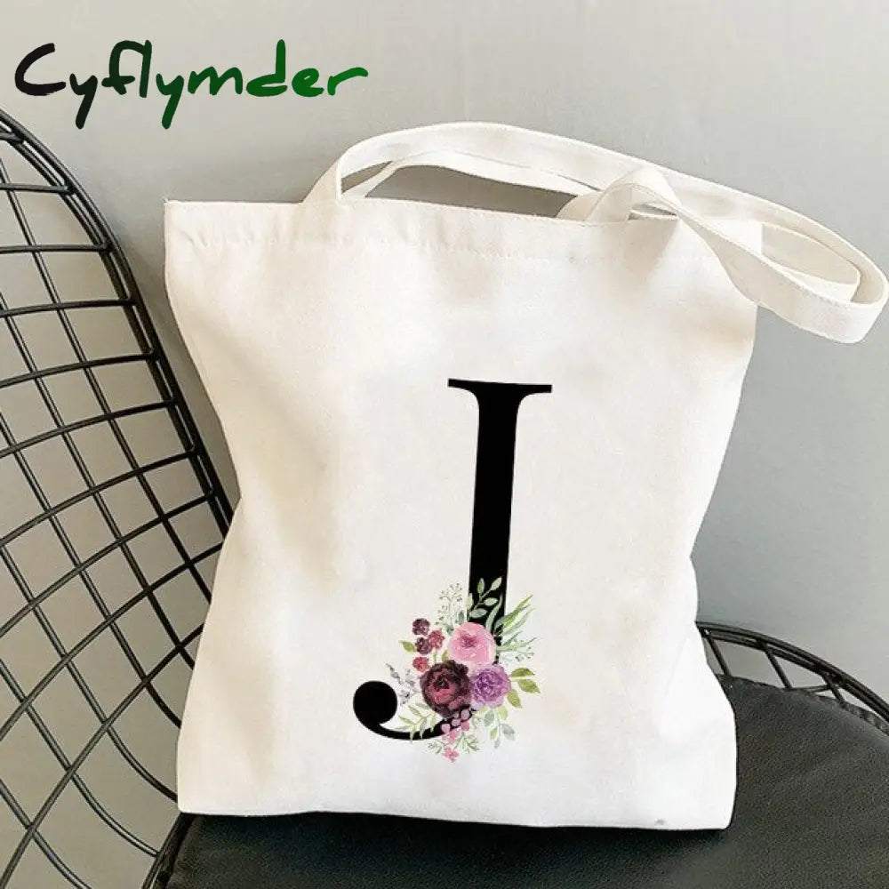 Summer New Flower Letter Bolsa Feminina Shoulder Canvas Bags Large Capacity Wild Messenger Bag Cute