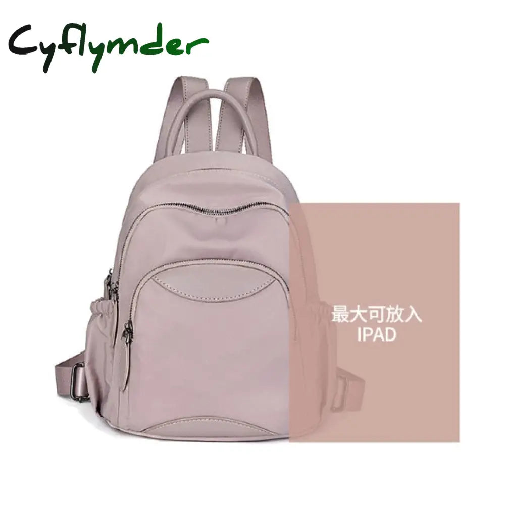 Summer Oxford Cloth Backpack Female Students Easy To Build Large Capacity Leisure Women’s School