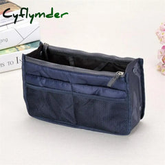 Tote Cosmetic Bag For Women Double Zipper Makeup Toiletries Storage Bags Large Nylon Travel Kit