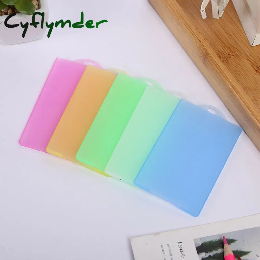 Transparent Plastic Card Case Business Holder Unisex Credit Bag Id Mini Wallet Student Bus Cards