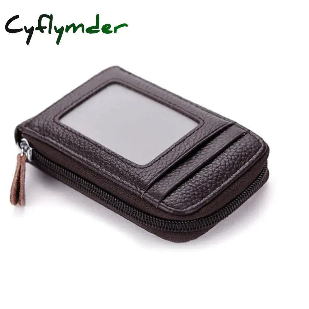 Travel Journey Bank Card Organizer Wallet Passport Id Holder Ticket Credit Bag Case Zipper Coffee