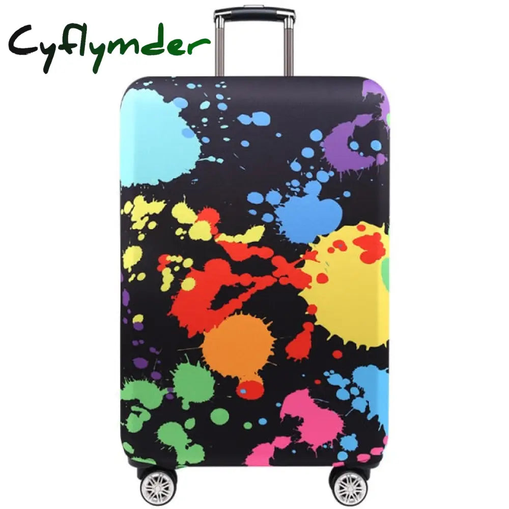 Tripnuo Thicker Blue City Luggage Cover Suitcase Protective For Trunk Case Apply To