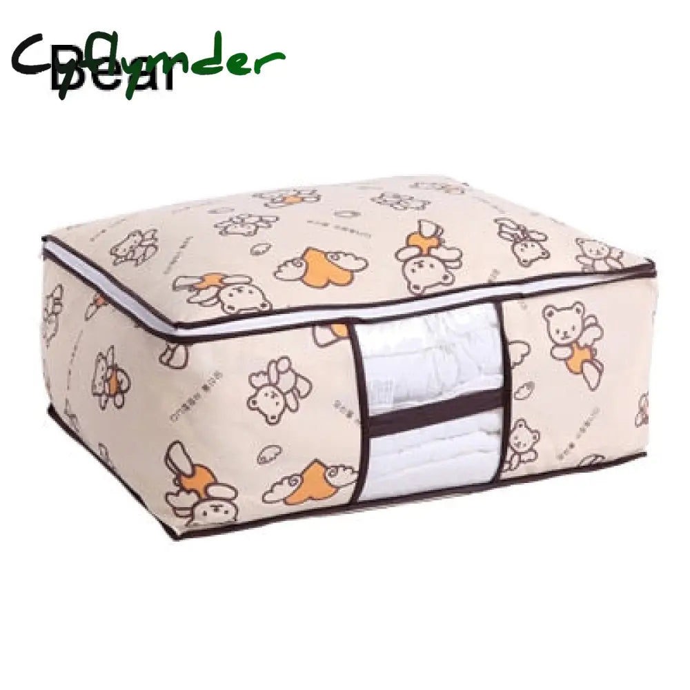 Under Bed Storage Quilt Blanket Clothing Clothes Foldable Bag Box Bedding Underbed Dorm Room