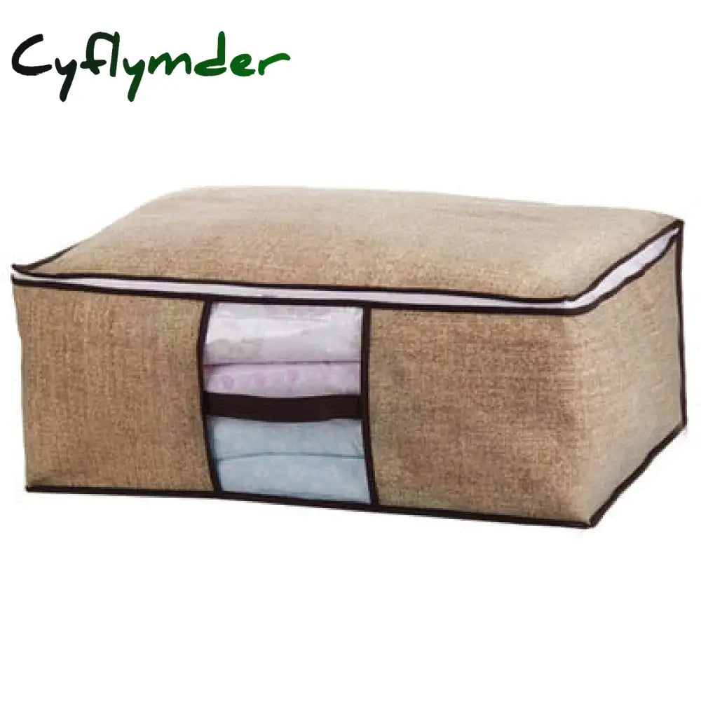 Under Bed Storage Quilt Blanket Clothing Clothes Foldable Bag Box Bedding Underbed Dorm Room