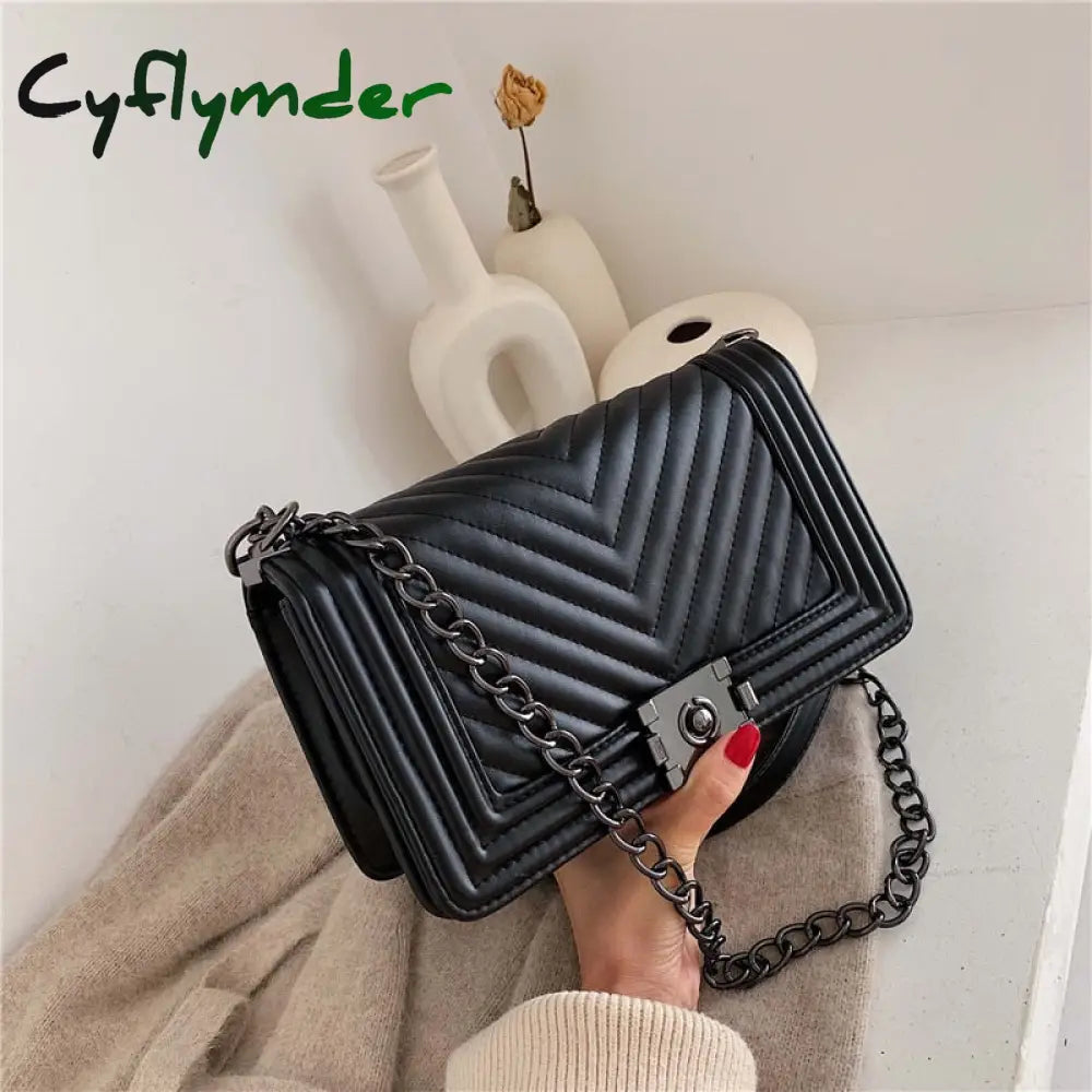 V Letter Designer Luxury Handbags Brand Women Bags Fashion Chain Shoulder Crossbody Bag For Sac A