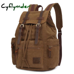 Vintage Canvas Backpacks Men And Women Bags Travel Students Casual For Hiking Camping Backpack