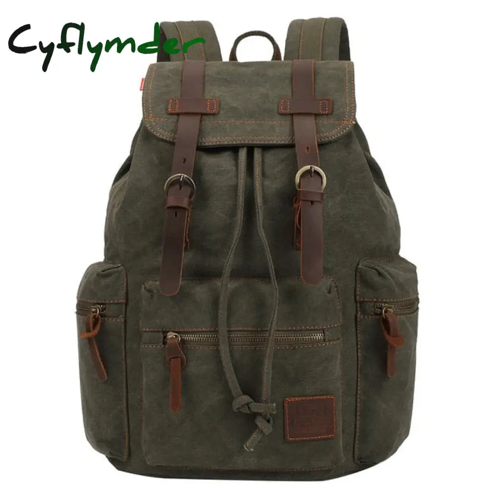 Vintage Canvas Backpacks Men And Women Bags Travel Students Casual For Hiking Camping Backpack