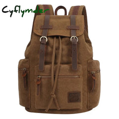 Vintage Canvas Backpacks Men And Women Bags Travel Students Casual For Hiking Camping Backpack