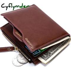 Wallet Rfid Theft Protect Coin Bag Zipper Purse Wallets For Men With Zippers Magic Luxury Men’s