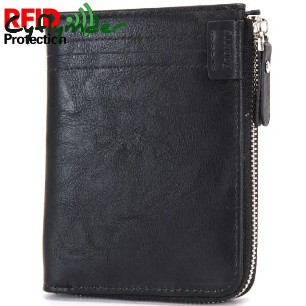 Wallet Rfid Theft Protect Coin Bag Zipper Purse Wallets For Men With Zippers Magic Luxury Men’s