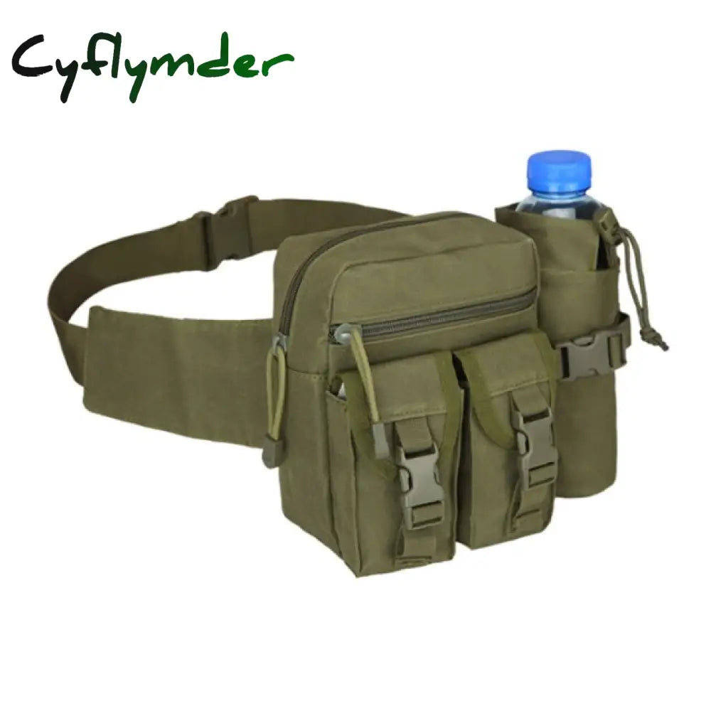 Waterproof Nylon Men Fanny Pack Tactical Military Army Waist Bag Hiking Outdoor Camping Shoulder