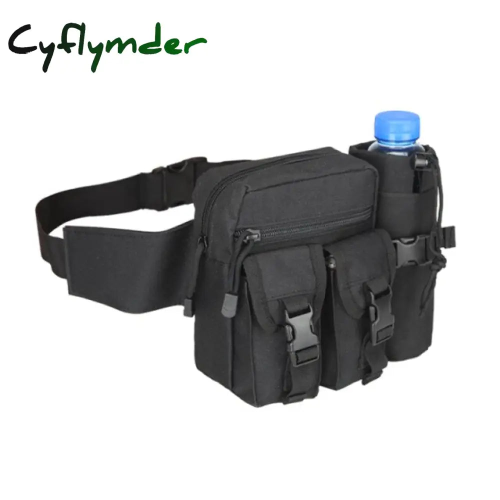 Waterproof Nylon Men Fanny Pack Tactical Military Army Waist Bag Hiking Outdoor Camping Shoulder