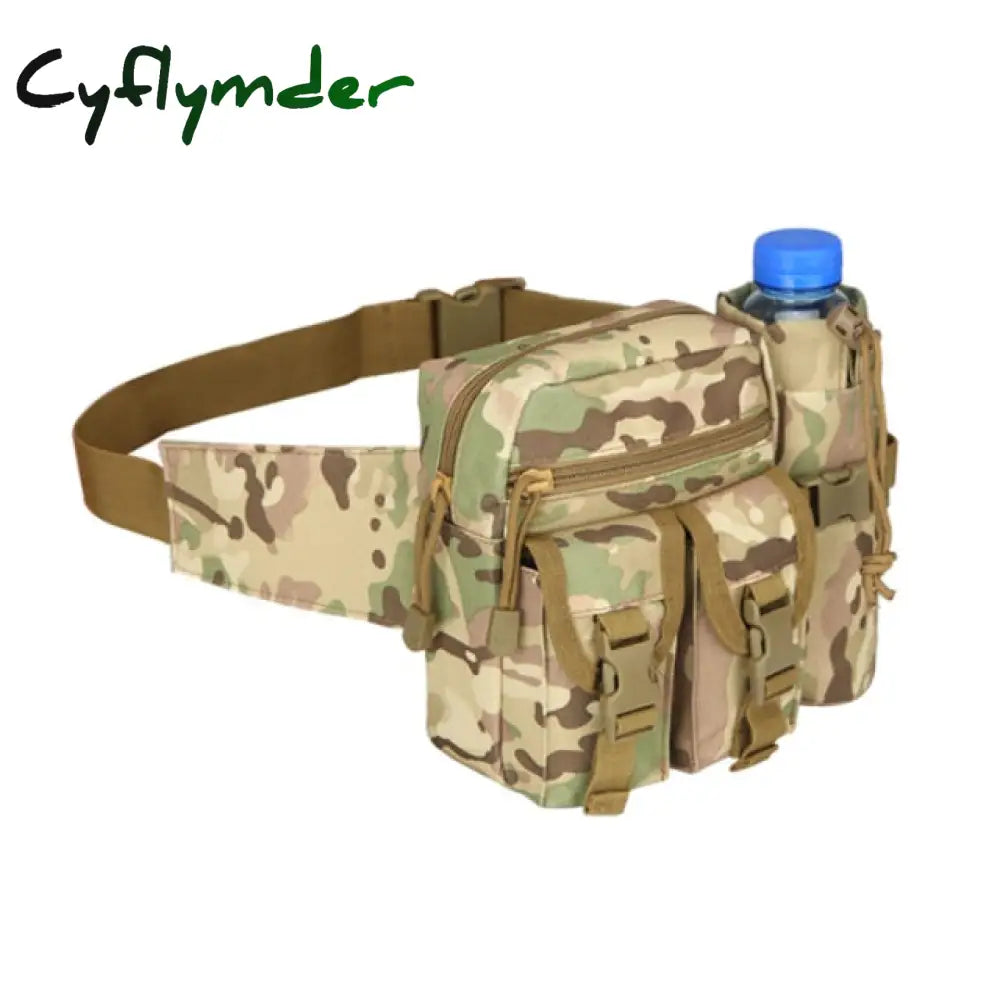 Waterproof Nylon Men Fanny Pack Tactical Military Army Waist Bag Hiking Outdoor Camping Shoulder