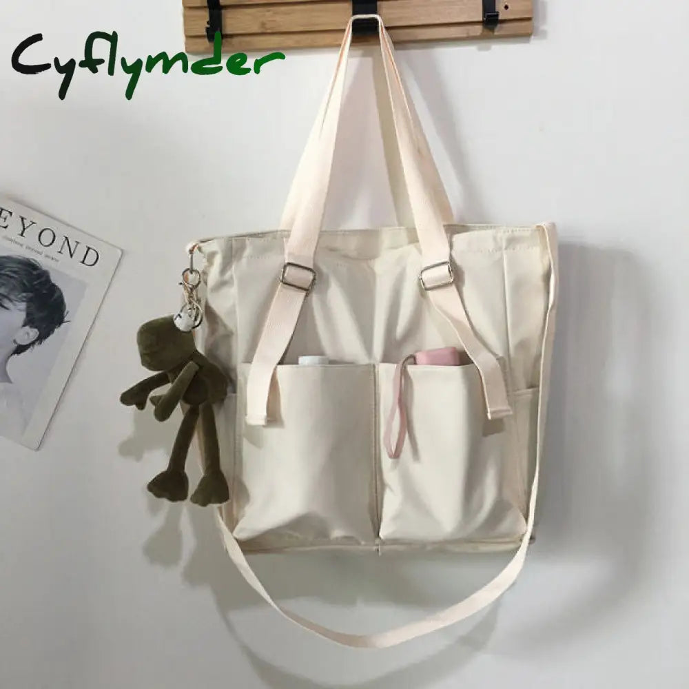 Waterproof Oxford Large Capacity Canvas Girl Shoulder Hand Bucket Bag Basket Female Crossbody Bags