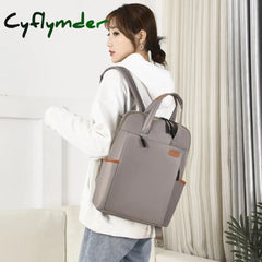 Waterproof Women Business Backpack Fashion Oxford Student School Backpacks 13.4 Inch Laptop Bag