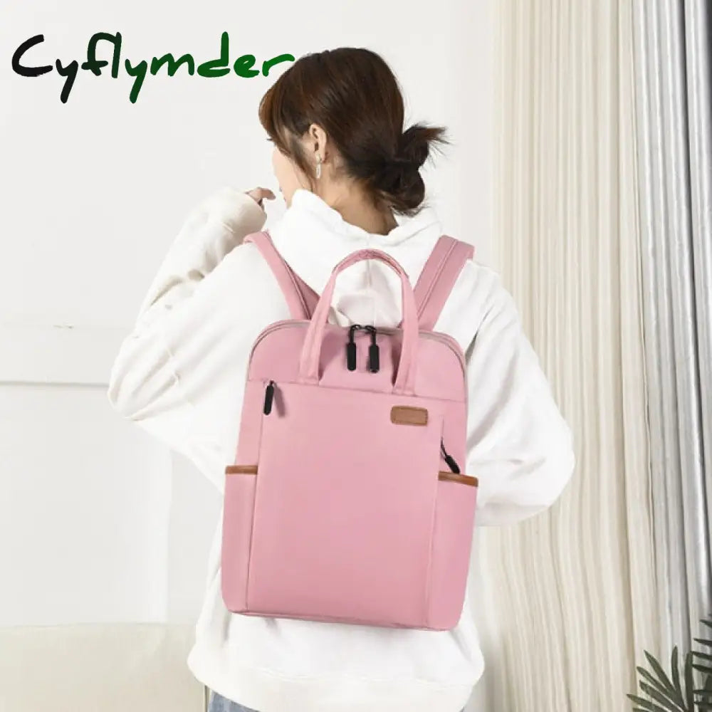 Waterproof Women Business Backpack Fashion Oxford Student School Backpacks 13.4 Inch Laptop Bag