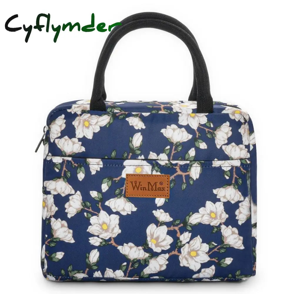 Winmax Brand Floral Print Portable Insulation Lunch Bags Thermal Food Fresh Keep Icepack For Women