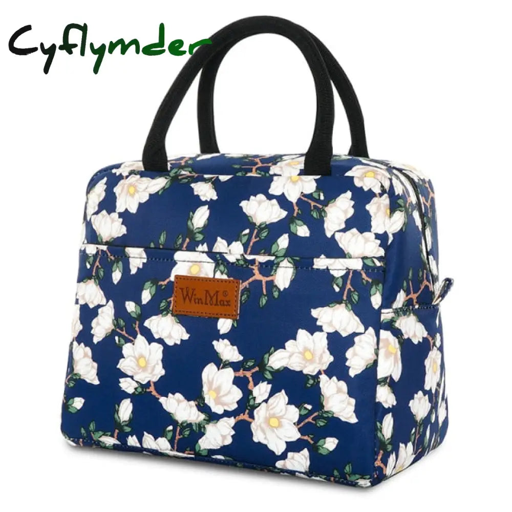 Winmax Brand Floral Print Portable Insulation Lunch Bags Thermal Food Fresh Keep Icepack For Women