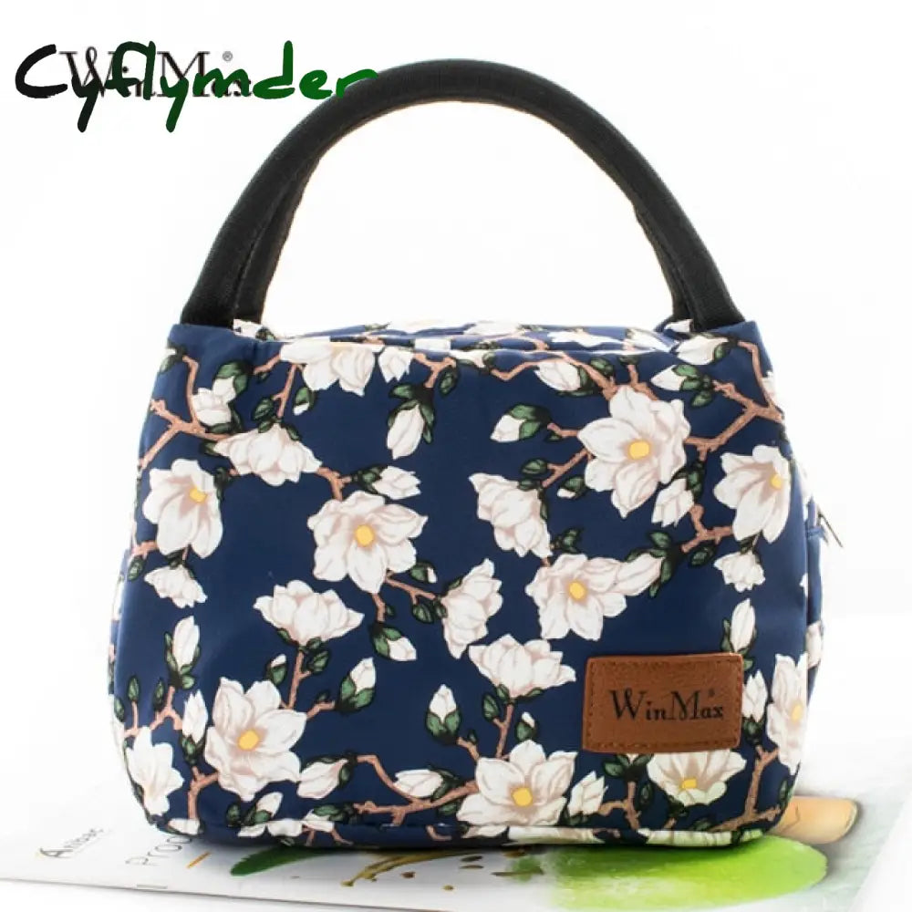 Winmax Brand Floral Print Portable Insulation Lunch Bags Thermal Food Fresh Keep Icepack For Women