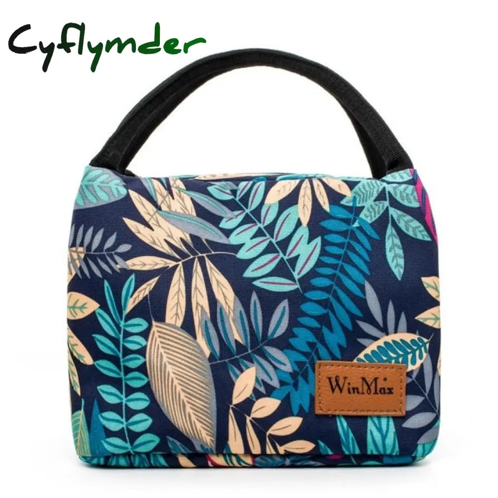 Winmax Brand Floral Print Portable Insulation Lunch Bags Thermal Food Fresh Keep Icepack For Women