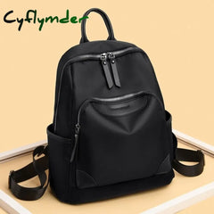 Women Backpack Travel Bag Women’s Daypack New Fashion Nylon Cloth Large Capacity Black