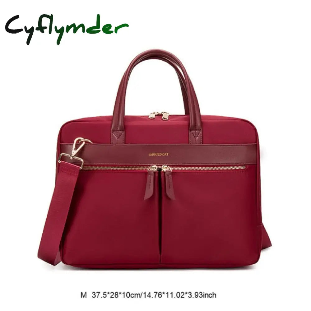 Women Laptop Briefcase Computer Bag Business Document Organizer Ipad Tote Ladies Handbag Messenger