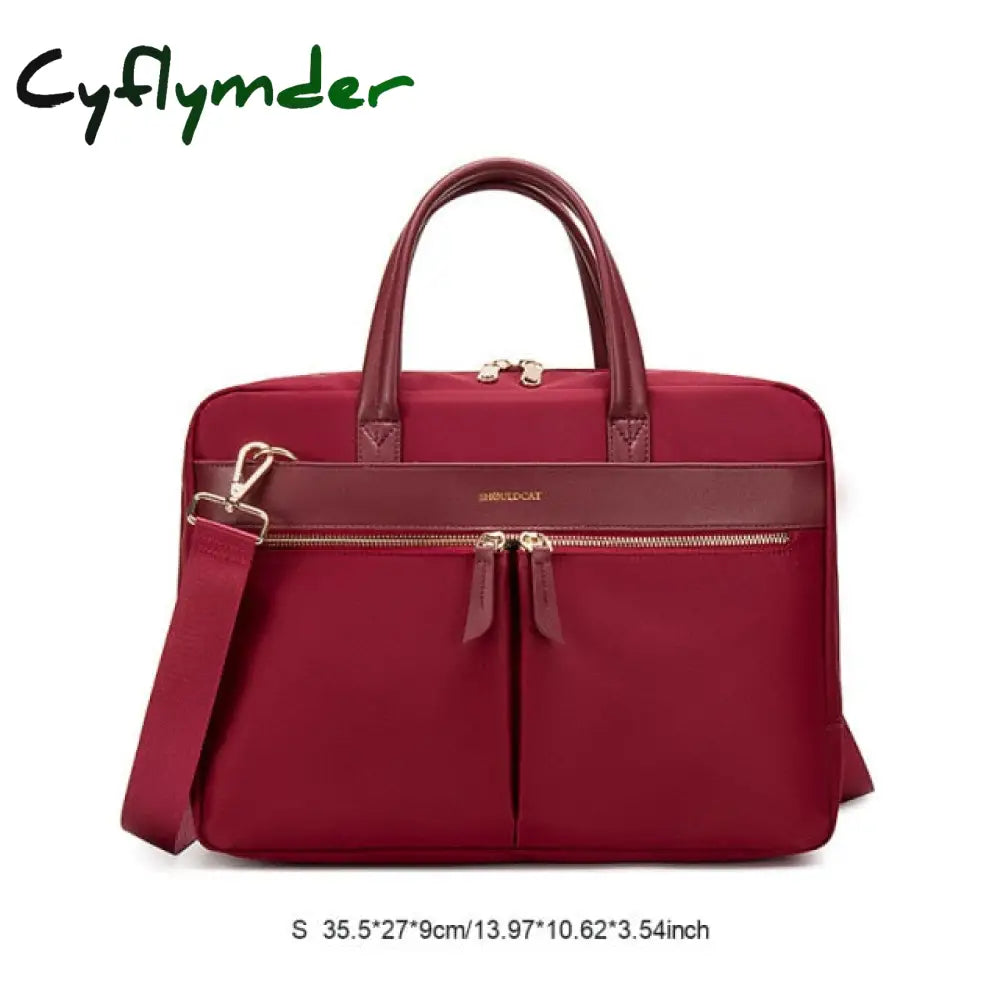 Women Laptop Briefcase Computer Bag Business Document Organizer Ipad Tote Ladies Handbag Messenger