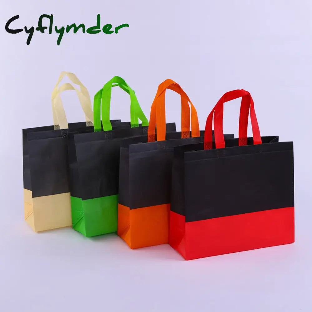 Women Men Reusable Shopping Bag Splice Ecological Reusable Bag Foldable Large Grocery Bags